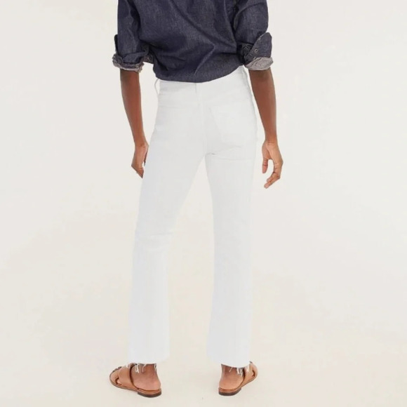 J.Crew Billie Demi Boot Crop Jean White - Picture 2 of 4